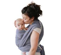 NéoBulle - Écharpe Sergé Brisé - Porte-Bébés Physiologique - Léger et Confortable, en Coton Bio - 100% Fabriqué en France - De 0 à 3-4 Ans - Bleu Cobalt - 4,60 m