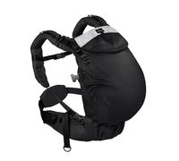 NéoBulle - Néo Plus V2 - Porte-Bébé Physiologique Compact, Respirant, Confortable et Évolutif - Large Ceinture Ventrale - 100% Coton Bio - Fabriqué en France - De 3 Mois à 3/4 Ans - Ébène