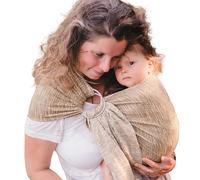 NEOBULLE - Sling SeaCell - Portage en Écharpe sans Nœud - Installation Facile - Tissu Doux et Respirant - 100% Fabriqué en France - De la Naissance à 3-4 Ans, Taupe