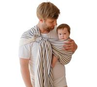 NéoBulle - Sling Sergé Brisé - Portage en Écharpe sans Nœud - Installation Facile - Léger et Confortable, en Coton Bio - 100% Fabriqué en France - De la Naissance à 3-4 Ans, Malo