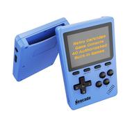 Neocade Console de Jeu Vidéo Portable Rétro, 40 Jeux Rétro sous Licence Authentique Pico Préinstallés, Compatible avec Cartouche PIKO/GBA - Bleu