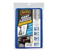 NeoClean Gant de Gommage Carrosserie - Élimine les Imperfections, Saletés et Insectes - Double Face avec Microfibre et Gomme - Utilisation Facile avec Lustreur Express - 20 x 13 cm