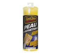 NeoClean Peau de Chamois Synthétique Petit Modèle - 33 x 43 cm - Ultra Absorbante - Séchage Rapide - Idéale pour Voiture et Maison - Réutilisable et Durable
