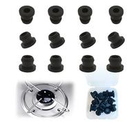 NEODTX Lot de 12 pieds en caoutchouc pour supports de casseroles Dometic Smev et Thetford - Avec barres de 5 mm - Pieds en caoutchouc rouille - Équipement de camping-car - Accessoires pour plaque de