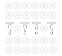 NEODTX Lot de 30 petits crochets adhésifs pour décoration de fenêtre - Œillets adhésifs - Sans perçage - Crochets de décoration pour fenêtre - Crochets ronds pour suspendre Halloween