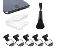 NEODTX Lot de 5 capuchons de protection USB C en silicone pour port de type C Téléphone portable et tablette Compatible iPhone 15 16 Pro Max Google Samsung Galaxy Xiaomi Redmi XPLORA Motorola Etc USB