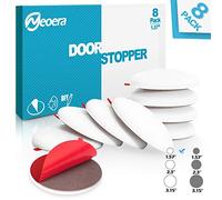 Neoera Lot de 8 protections murales pour poignées de porte en caoutchouc 4 cm avec autocollant autocollant de qualité supérieure pour protéger le mur (blanc)