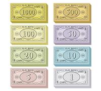 Neofield - Lot de 210 faux billets d'argent pour jouer de l'argent - Billets réalistes pour filmer des films, jeux d'enfants, fête et tours de magie