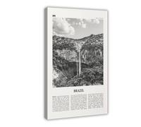 NEOHI Toile murale décorative décorative sur toile, paysage du Brésil, Brasilia, Brésil, São Paulo, paysage de voyage, 30 x 45 cm
