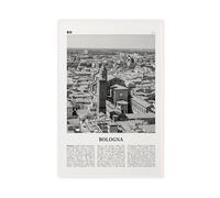 NEOHI Toile murale décorative esthétique avec vue de Bologne, Bononia, Italie, Italie, Europe, Paysage de ville, voyage - 40 x 60 cm
