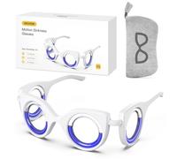 NEOISM Lunettes pour soulager le mal des transports, le mal de l'air, le mal de mer, petites lunettes portables pour soulager les nausées pour adultes ou enfants (sac noir clair)