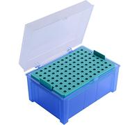 Neolab 4 0074 Boîte vide pour pipette Tips, 96, Polypropylène et 0,2 10 µl Bleu