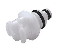 neoLab Acétal 2-0830 Raccord rapide 2 en 1 sans arrêt, écrou, 2 x 1,7 mm de diamètre, pièce d'embrayage mâle avec olive, 3 mm pour tuyau DM intérieur 1, mâle, femelle, blanc