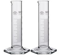neolab E, coktail de pied 1277 éprouvette graduée 50 ml forme basse, 6 pans de classe B (Lot de 2)