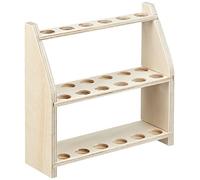 Neolab électrique Long Tube à essai en bois Rack pour 12 bocaux sur deux niveaux, diamètre du trou 20 mm