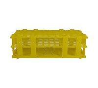 neoLab NeoLabLine 6-2601 Rack multifonction en polypropylène pour tubes de 72 capacités, 13 mm de diamètre Jaune