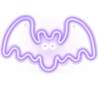 Neolia NNE14 veilleuse néon plexiglas LED chauve-souris enseigne lumineuse LED signe violet