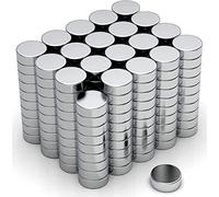 NeoMagNova® Aimant en Néodyme Extras Fort - N42, 6 x 2mm Mini Aimants Ronds de Puissance - pour Tableau Blanc Magnétique, Artisanat et Expérience, Pots à épices et Plus - Paquet de 100 Pièces