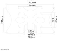 Neomounts Adapterpl. 22"-52" 1TFT sil. Max.35KG