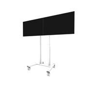 Neomounts ADM-875WH2 - Composant de montage (adaptateur de raccordement) - pour 2 écrans LCD - verrouillable - acier - blanc - Taille d'écran : 42"-65" - montable sur chariot, montable sur support - p