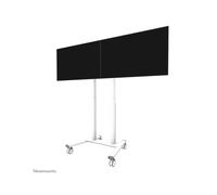 Neomounts ADM-875WH2 Adaptateur Double Écran 42-65" Blanc Acier, VESA 100x100 - 800x400mm, Max. 2x40kg, Hauteur Ajustable, Largeur 2130mm