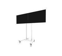 Neomounts ADM-875WH2 - Composant de montage (adaptateur de raccordement) - pour 2 écrans LCD - verrouillable - acier - blanc - Taille d'écran : 42"-65" - montable sur chariot, montable sur support - p