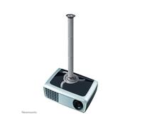 Neomounts BEAMER-C200 Support Plafond Projecteur Argenté Acier, Charge Max 15kg, Hauteur 13-106cm, Inclinaison +/-15°, Rotation/Pivot 360°