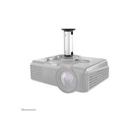 Neomounts BEAMER-C80 Support Plafond Projecteur Argent Acier, Charge Max 15kg, Pivot 360°, Rotation 360°, Inclinaison 0-30°, Hauteur Ajustable 13-20cm