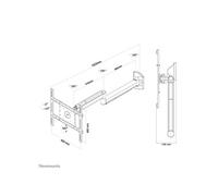 Neomounts by FPMA-HAW050 - Support - pour Ecran LCD - médical - blanc - Taille d'écran : 10"-40" - montable sur mur