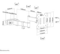 Neomounts by Newstar FL40-450BL11 Neomounts by Newstar WAH 17"-32" 1TFT 2Gelenke schw. Max.8k