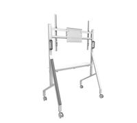 Neomounts FL50-525WH1 Support au sol mobile pour écran 55-86" - étagère multimédia incluse - installation rapide - TÜV