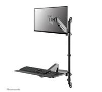 NEOMOUNTS BY NEWSTAR Neomounts station de travail assis-debout mural, 9 kg, 43,2 cm (17'), 81,3 cm (32'), 100 x 100 mm, Réglage de la hauteur, Noir WL90-325BL1