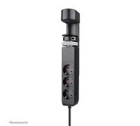 NEOMOUNTS BY NEWSTAR Neomounts VOLT Desk Clamp socket with Quick-charge USB Ports (clamp 0-50mm), 3x type-F 230V, 1x USB-A 18W, 2x USB-C 20W