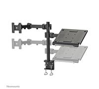NEOMOUNTS BY NEWSTAR Support Bureau Écran Plat pince avec plateau pour notebook