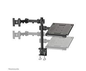 NEOMOUNTS BY NEWSTAR Support Bureau Écran Plat pince avec plateau pour notebook