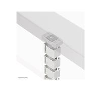 NEOMOUNTS Cable Spine Organizer for sit/stand desk frames magnet mounted white