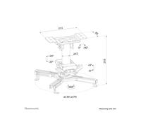 Neomounts by Newstar Support de Plafond pour projecteurs