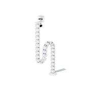 Neomounts - Colonne vertébrale de la gestion des câbles - clamp-on design, universal - blanc