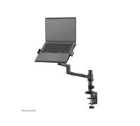 Neomounts DS20-425BL1 Bras Support Laptop 11.6-17.3" Acier Noir, Fixation Bureau Collier/Passe-fil, Inclinaison 120°, Rotation 360°, VESA 75/100mm, 5kg