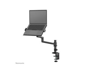 Neomounts DS20-425BL1 Bras Support Laptop 11.6-17.3" Acier Noir, Fixation Bureau Collier/Passe-fil, Inclinaison 120°, Rotation 360°, VESA 75/100mm, 5kg