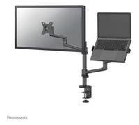 Neomounts DS20-425BL2 - Kit de montage (fixation par pince pour bureau, passe-fil de bureau, plateau pour ordinateur portable, bras pour moniteur, adaptateur VESA, bras de plateau d'ordinateur portabl