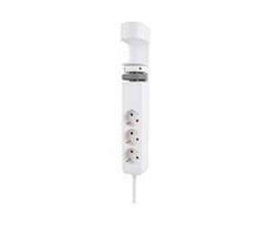 Neomounts DS22-840WH6 Multiprise de bureau avec pince et ports USB-C et USB-A - charge rapide