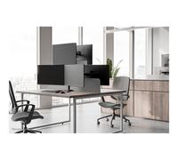 Neomounts DS45-600BL2-1 Support de moniteur triple 10-32', Autonome, 5 kg, 25,4 cm (10'), 81,3 cm (32'), 100 x 100 mm, Noir
