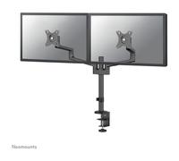 Neomounts Support de bureau double DS60-425BL2 2 écrans 17-27" VESA 75/100 Noir inclinable/rotatif