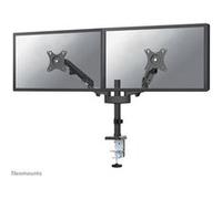 Neomounts Support double écran DS70-750BL2 – bras à ressort à gaz, 17"-27", pince/oeillet – noir