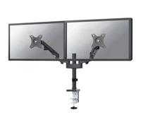 Neomounts Support double écran DS70-750BL2 – bras à ressort à gaz, 17"-27", pince/oeillet – noir