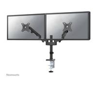 Neomounts Support double écran DS70-750BL2 – bras à ressort à gaz, 17"-27", pince/oeillet – noir