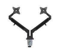 Neomounts Support de bureau double DS70-810BL2 Desk Mount Ultra Flat 17-32" pince/œillet noir