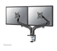 Neomounts Support de bureau double DS70-810BL2 Desk Mount Ultra Flat 17-32" pince/œillet noir