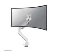 Neomounts DS70PLUS-450WH1 Support d'écran à fixer 17-49' - ressort à gaz - Topfix - arrêt 180°, Collier de serrage/ passe-fil, 18 kg, 43,2 cm (17'), 1